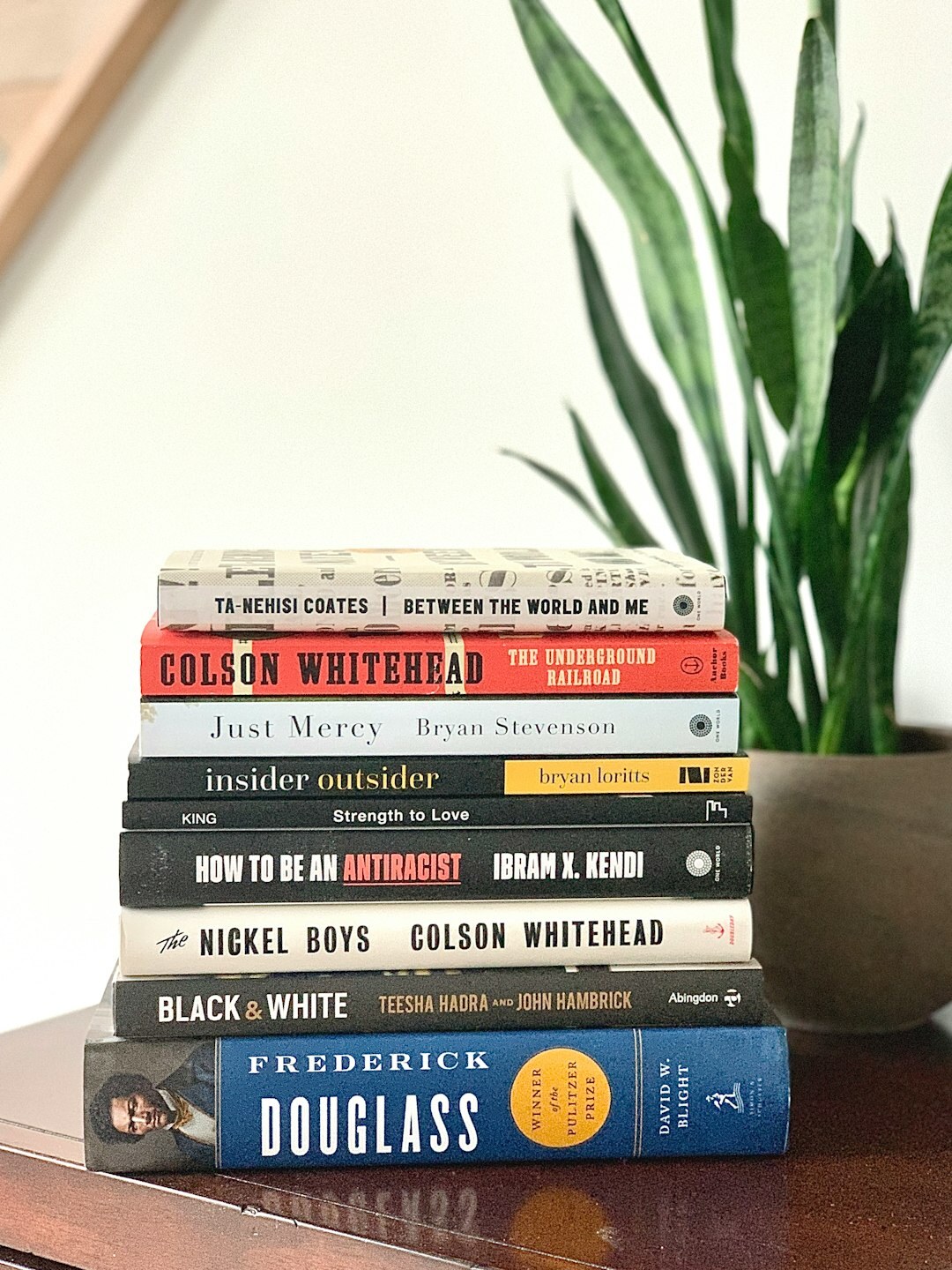 stack of detective books