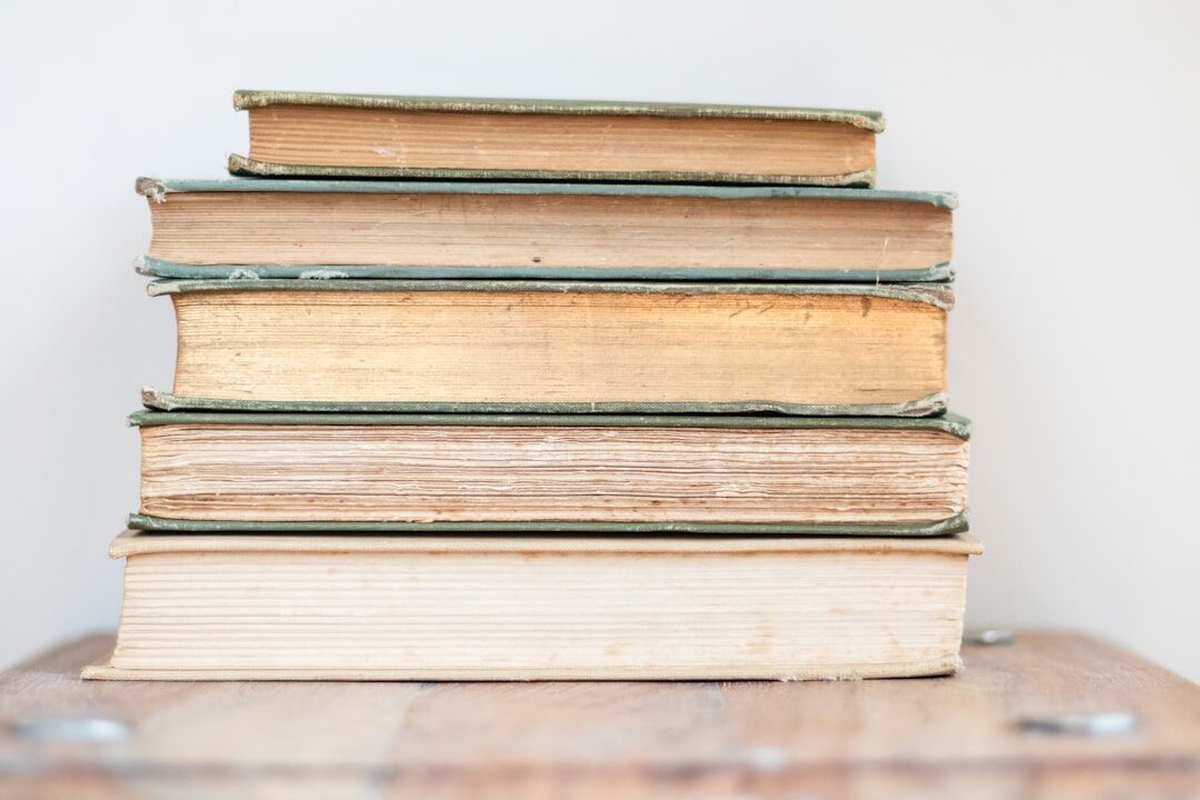 vintage book collection